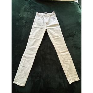 Abercrombie & Fitch Simone High Rise Super Skinny White Jeans
